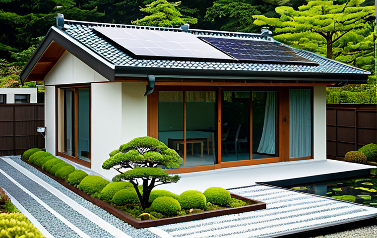 친환경 건축 설계와 에코디자인 - **

"A bright and airy living room in a modern Japanese house, featuring natural wood floors and sho...